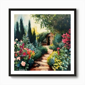 Into The Garden (3) Art Print