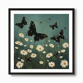 Butterflies Fairycore Painting 2 Art Print