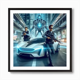 Futuristic City 147 Art Print