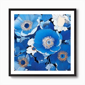 Blue Poppy Art Print