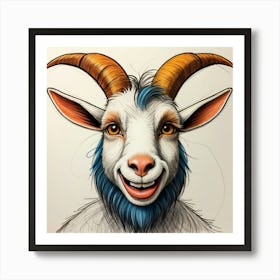 Goat Head 31 Art Print