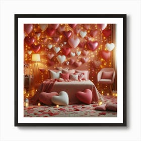 Valentine'S Day Bedroom 9 Art Print