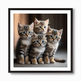 Kittens 4 Cat Print Art Print