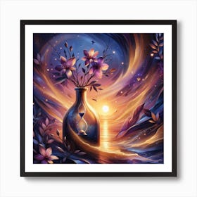 Hourglass Painting Art Print