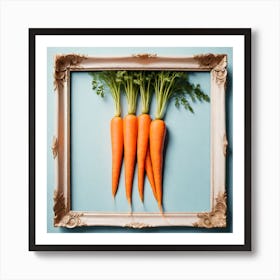Carrots In A Frame 22 Art Print