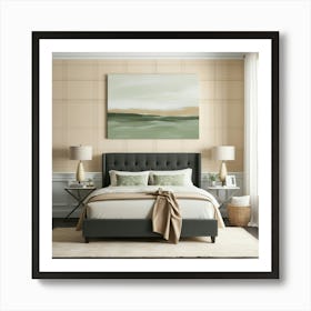 Savannah Upholstered Bed Art Print