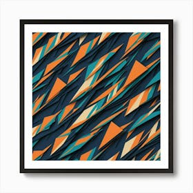 Abstract Triangles 35 Art Print