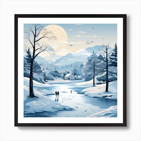Winter Landscape 23 Art Print