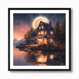 Santa'S House Art Print