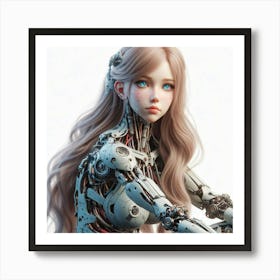 Robot Girl 20 Art Print