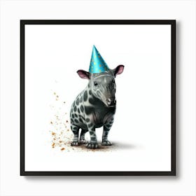 Birthday Tapir Art Print