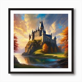 Hogwarts Castle 11 Art Print