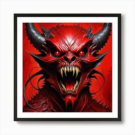 Demon Face 1 Art Print