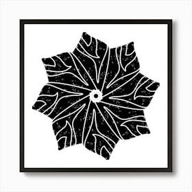 Black And White Flower 8 Art Print