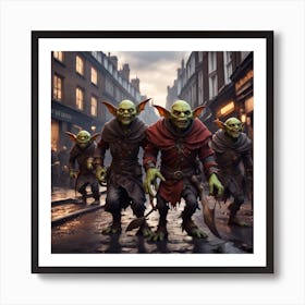 Trolls In The City Art Print