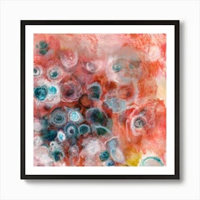 Blushing - The subtle hues of a blush, with soft pinks and warm tones blending harmoniously, with a sense of innocence, vulnerability, and intimacy, drawing viewers into its evocative world. Art Print