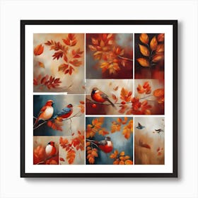 Autumn Birds 1 Art Print