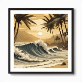 Hawaiian Sunset Art Print