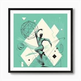 Dancer With A Ball Art Print