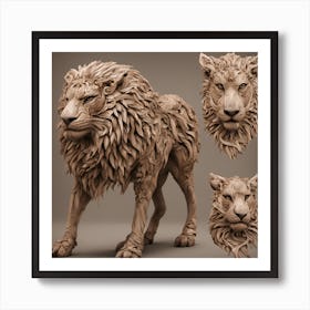 Lions Art Print