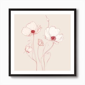 Poppy Flowers Art Print