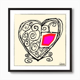 Happy Hearts full of love by Jessica Stockwell Art Print