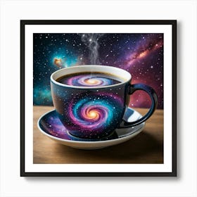 Galaxy Coffee Cup 1 Art Print