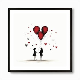 Minimalist Abstract Love Art Print