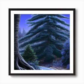 Icy Tree 002 Art Print