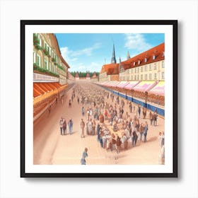Old Town Square Art Print