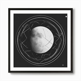 Moon And Stars 1 Art Print