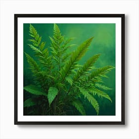 Default Original Landscape Plants Oil Painting 9 Art Print