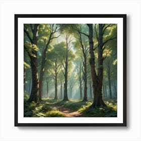 Forest Path 9 Art Print