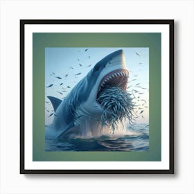 Great White Shark Art Print