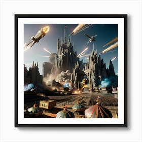 Carnival As War Art Print