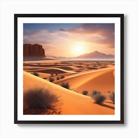 Desert Landscape 112 Art Print