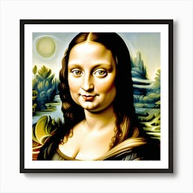 Beautiful Mona Lisa Art Print