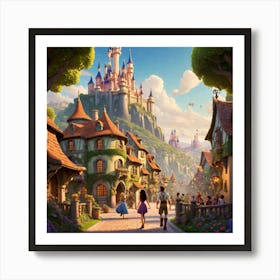 Magical Town Art Print