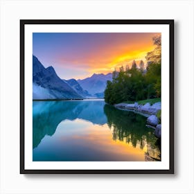 Water Mirror Art Print