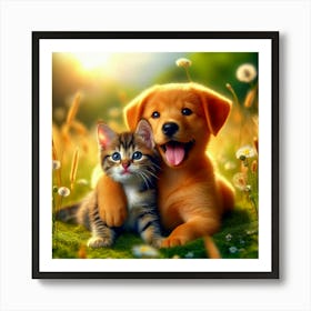 Tierfreundschaft 8820360 1280 2 Art Print