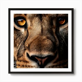 Lion Face Art Print