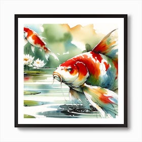 Koi Pond 2 Art Print