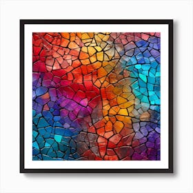 Mosaic Tile Background Art Print