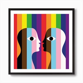 Pride Abstract Love Is Love Queer Lgbtq+ Art Print