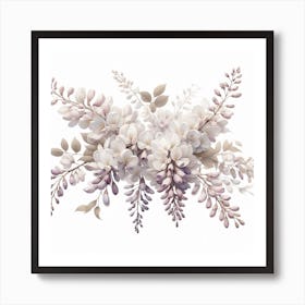 Flowers of Wisteria 1 Art Print