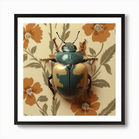 Retro Beetle Art Print