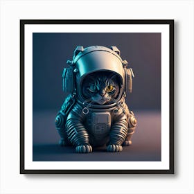 Cat Astronaut (35) Art Print