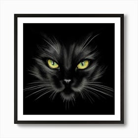 Black Cat Art Print