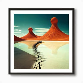 Desert Landscape 1 Art Print