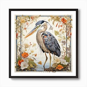 Blue Heron 1 Art Print